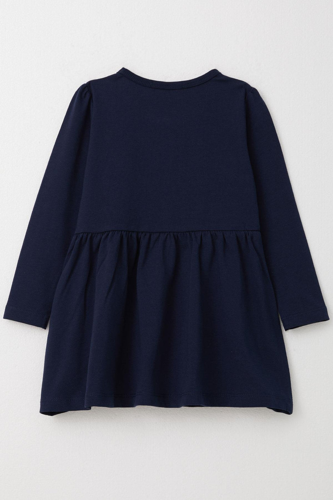 BRE Breeze Girl Child Long Sleeve Dress Girl & Flower Printed 3-7 Years, Navy Blue - Lawrence