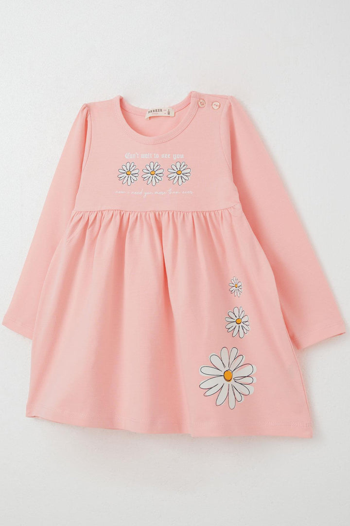 BRE Breeze Girl Child Long Sleeve Dress Daisy Printed 2-6 Years, Pink - Miahuatlán de Porfirio Díaz