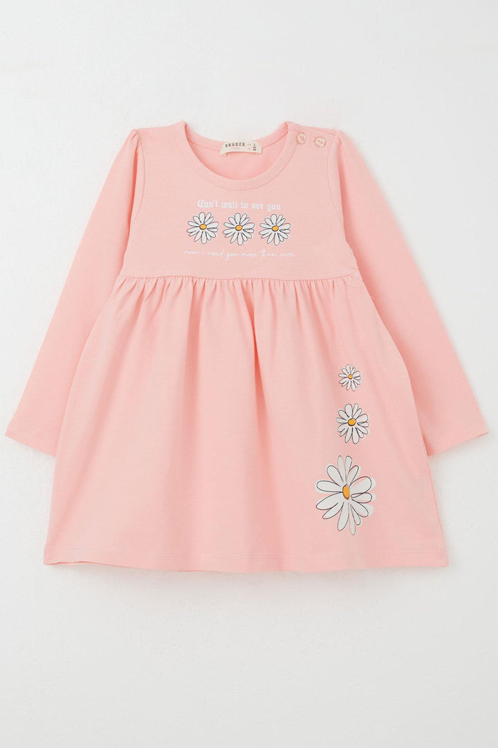 BRE Breeze Girl Child Long Sleeve Dress Daisy Printed 2-6 Years, Pink - Miahuatlán de Porfirio Díaz