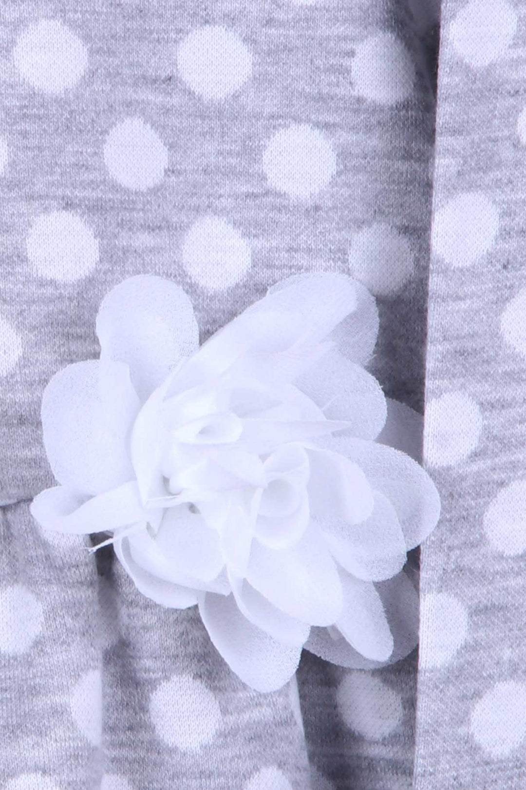 BRE Breeze Girl Child Long Sleeve Dress Polka Dot White Floral 3-7 Years, Gray - Merksem