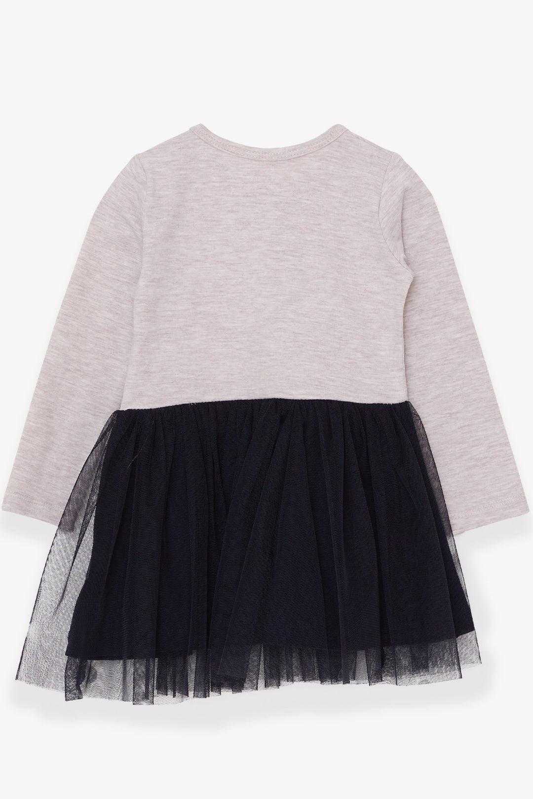 BRE Breeze Girl Child Long Sleeve Dress Sequined Summer Printed 1.5-5 Years, Beige Melange - Montgomery
