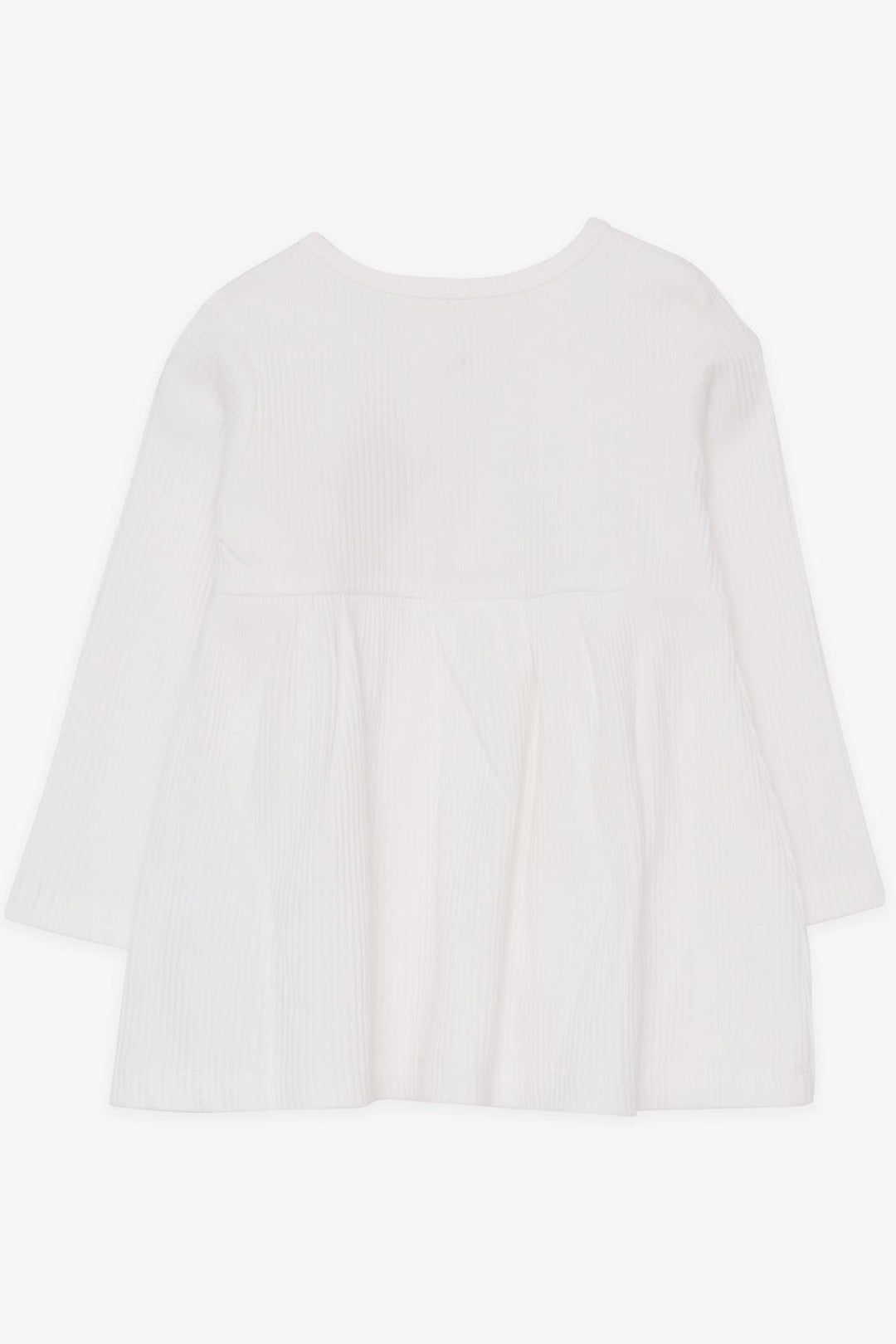 BRE Breeze Girl Child Long Sleeve Dress with Fox Embroidery 1.5-5 Years, Ecru - Imperia