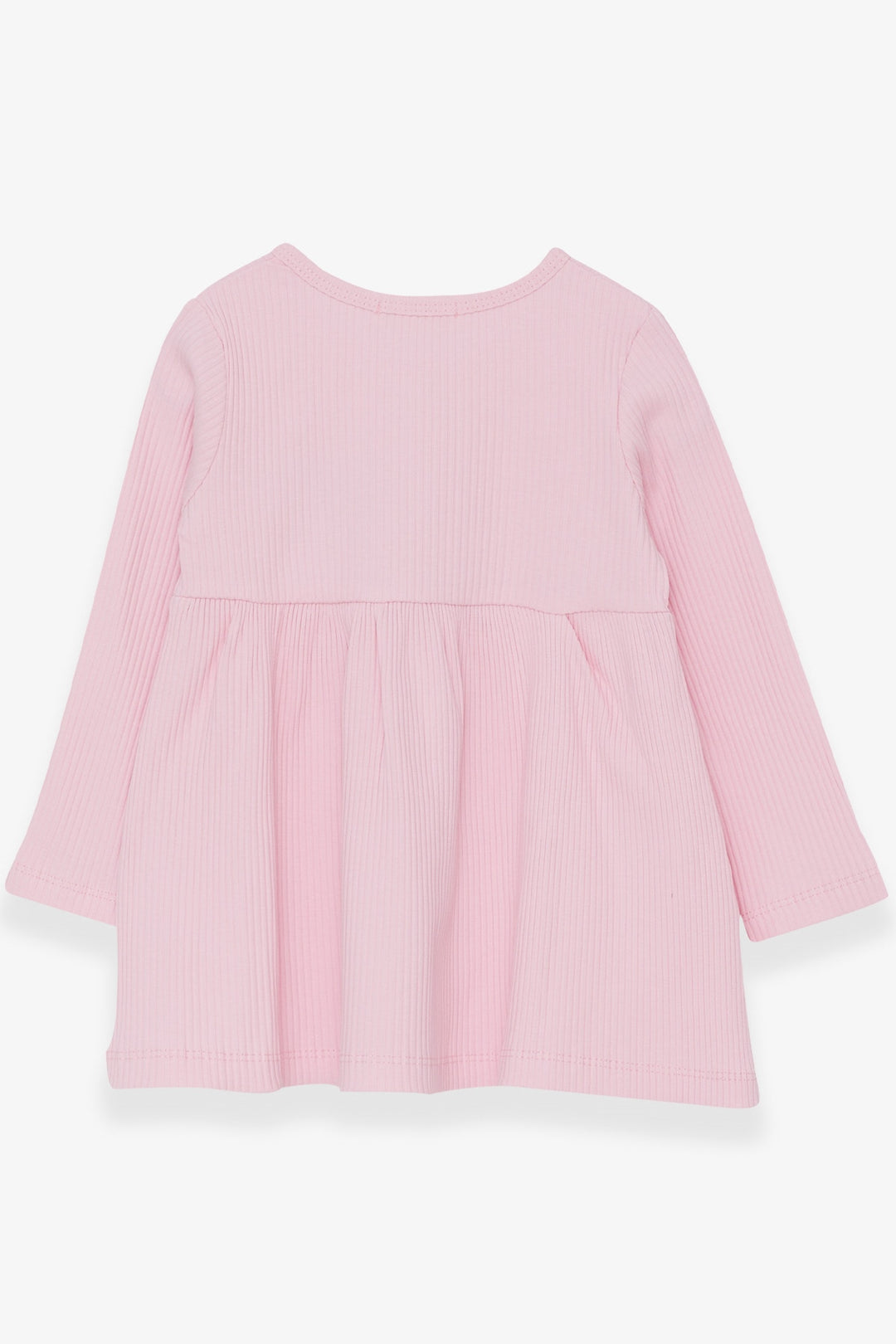 BRE Breeze Girl Child Long Sleeve Dress with Fox Embroidery, 1.5-5 Years, Powder - Canicattì