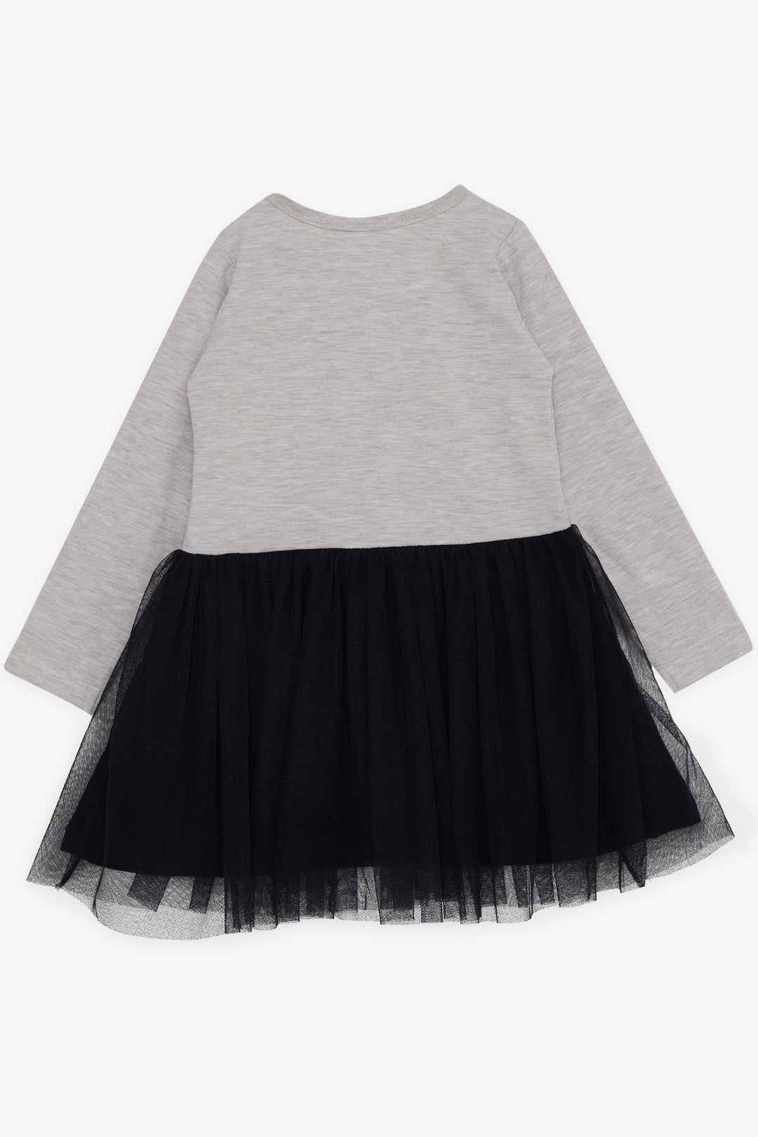 BRE Breeze Girl Child Long Sleeve Dress Tulle Printed Summer 1.5-5 Years, Beige Melange - Antequera