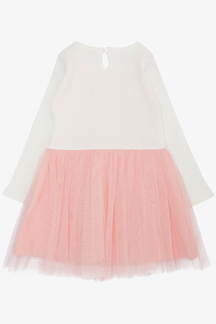 BRE Breeze Girl Child Long Sleeve Dress Tulle 3-8 Years, Ecru - Babruysk