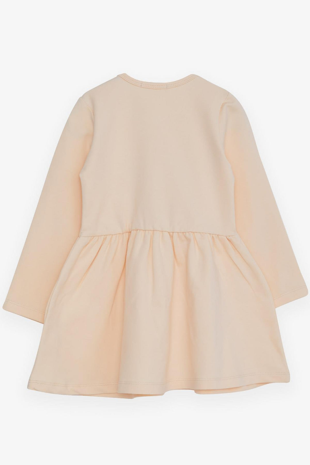 BRE Breeze Girl Child Long Sleeve Dress with Tulle Unicorn Embroidery 1.5-5 Years, Cream - Santee
