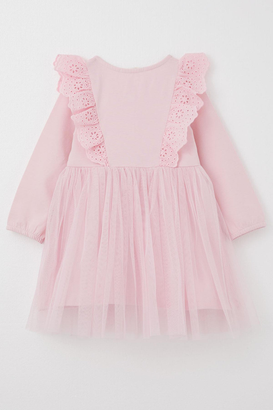 BRE Breeze Girl Child Long Sleeve Dress with Tulle Lace 1.5-5 Years, Pink - El Prat de Llobregat