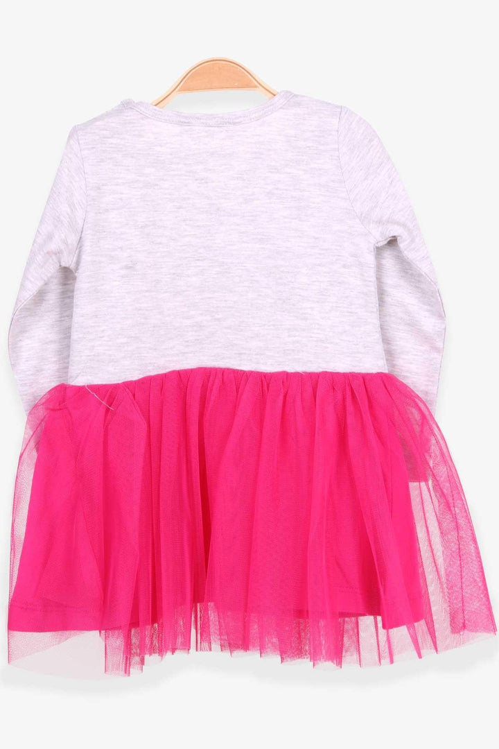 BRE Breeze Girl Child Long Sleeve Dress Unicorn 1.5-5 Years, Light Gray Melange - Holubivske