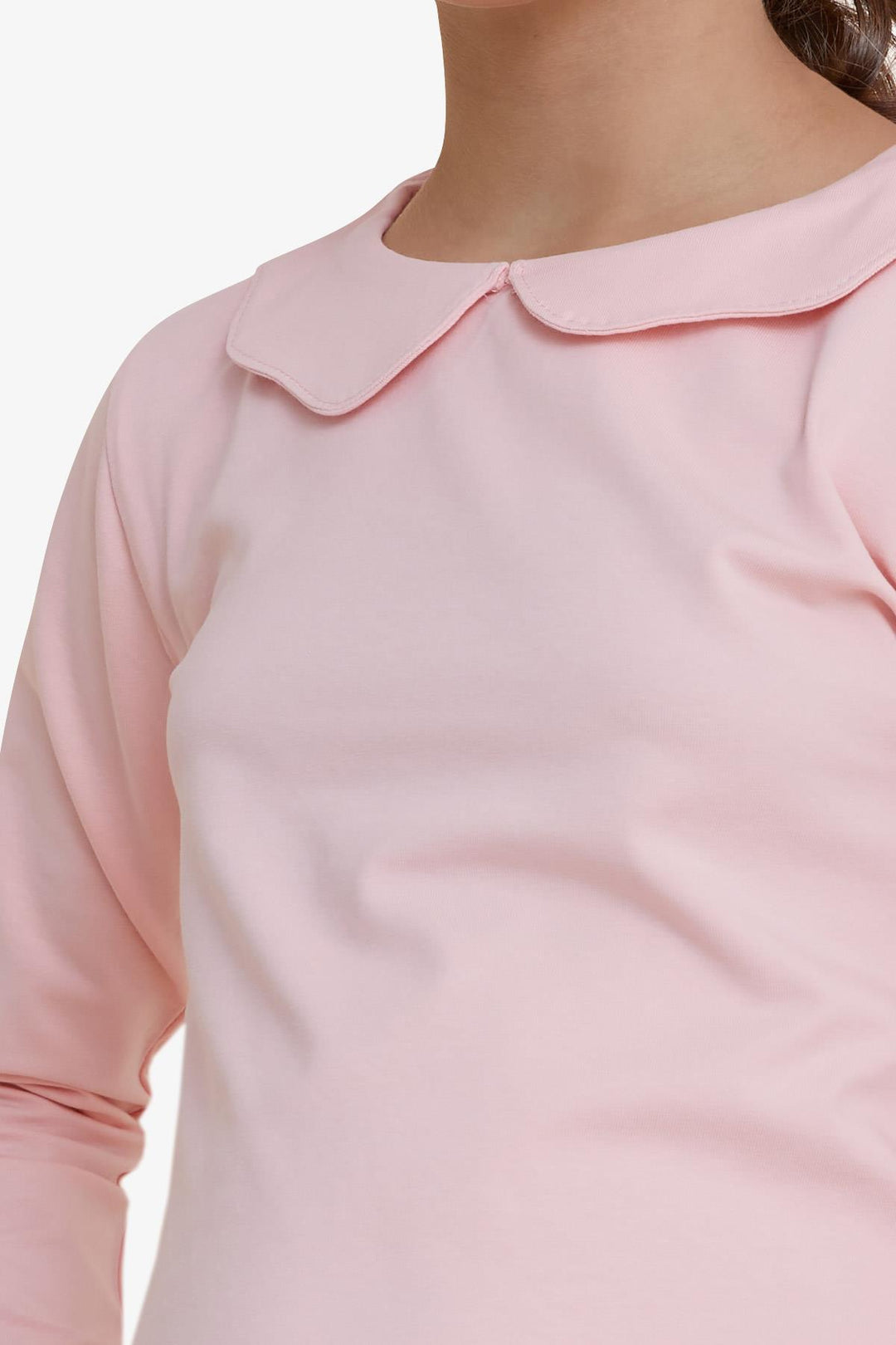 BRE Breeze Girl Child Long Sleeve T-Shirt with Armored Sleeves Elastic 62 Years, Pink - Meoqui