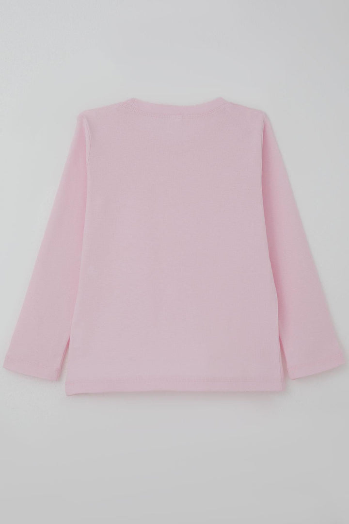 BRE Breeze Kız Çocuk Uzun Kollu Tişört Basic 4-8 Yaş, Pembe - Pueblo
