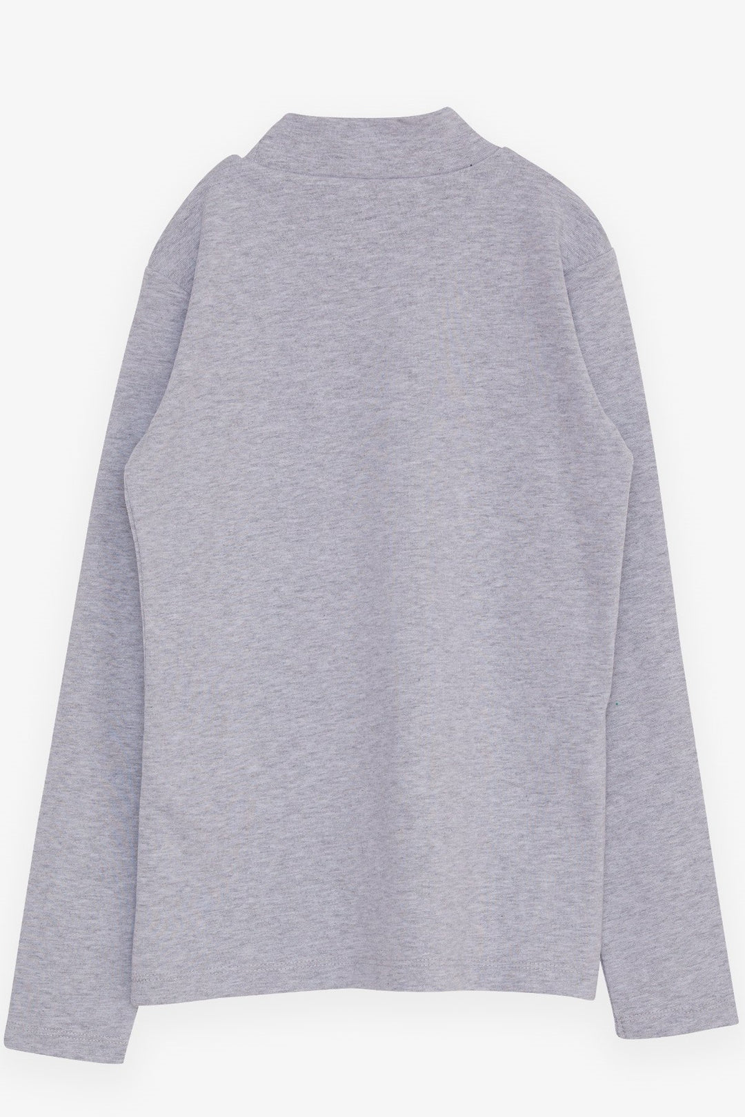 BRE Breeze Girl Child Long Sleeve T-Shirt Basic 92 Years, Grey Melange - Madison