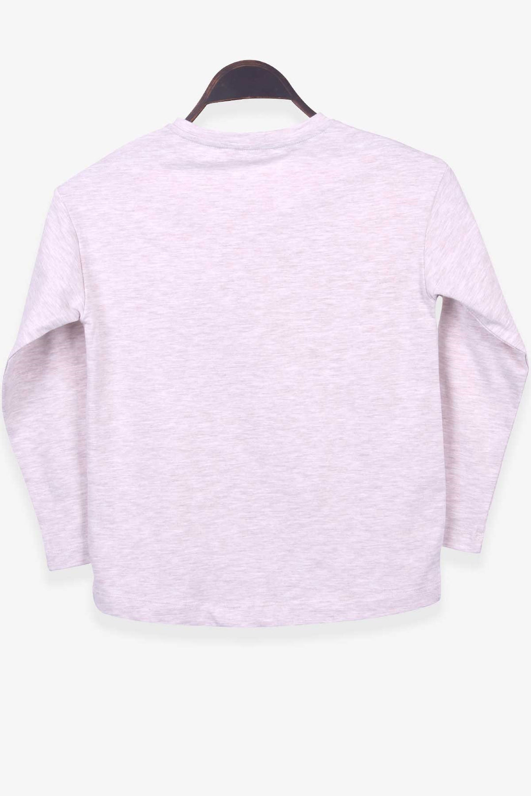 BRE Breeze Girl Child Long Sleeve T-Shirt Printed with Stones 84 Years, Beige Melange - Hoboken