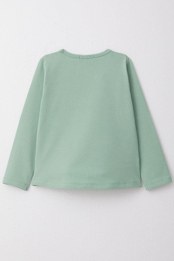 BRE Breeze Girl Child Long Sleeve T-Shirt Basic 3-7 Years, Mint Green - Ciudad Madero