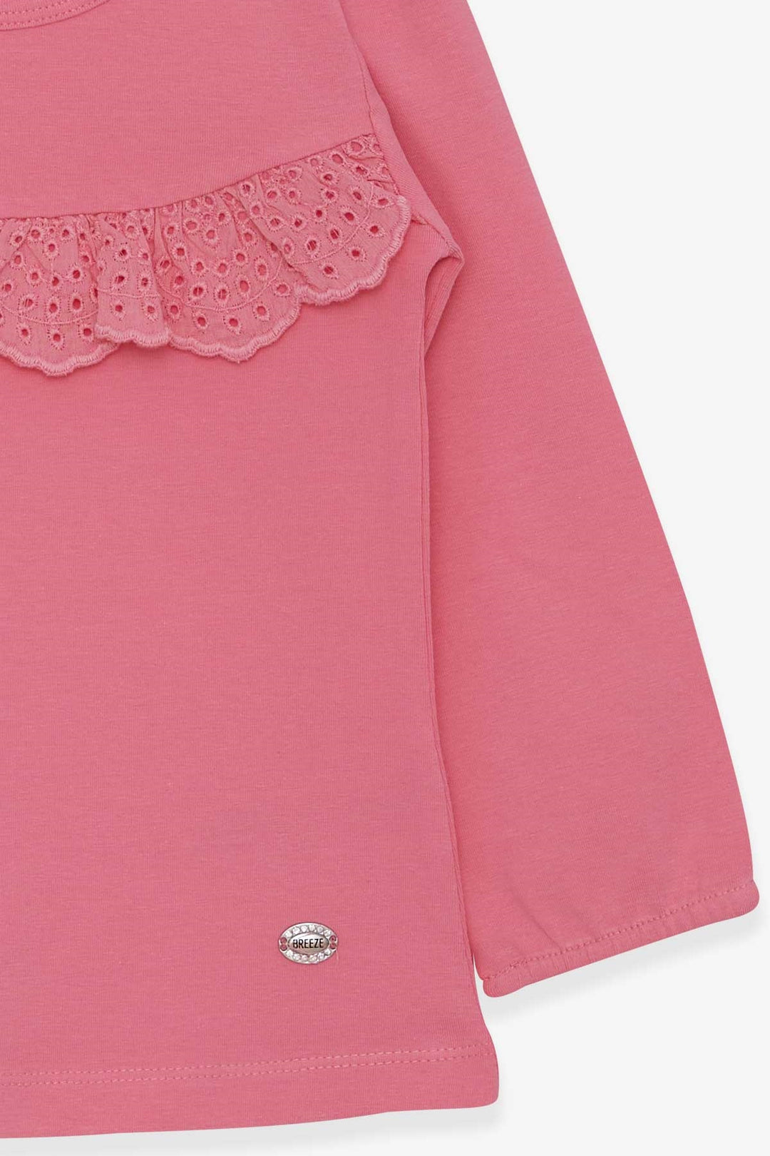BRE Breeze Girl Child Long Sleeve T-Shirt Frilly 3-8 Years, Pink - Caivano