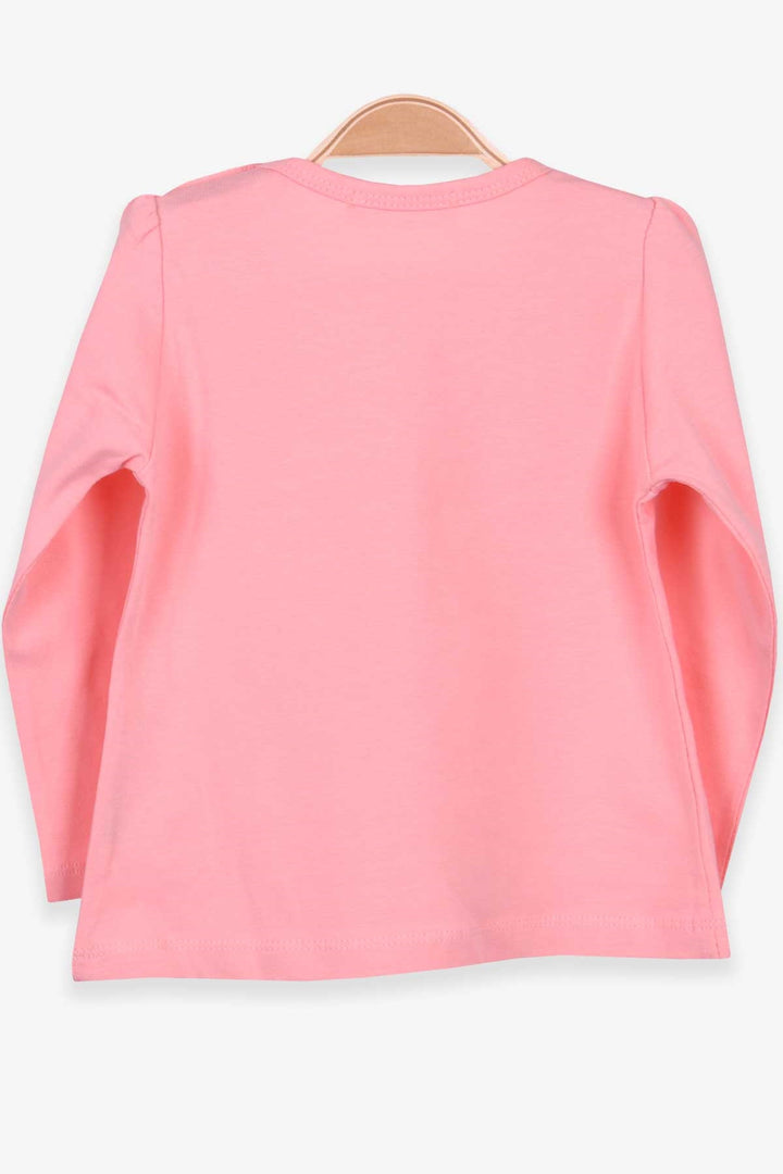 BRE Breeze Girl Baby Long Sleeve T-Shirt with Lace Bow 6 Months-8 Years, Salmon - Horishni Plavni