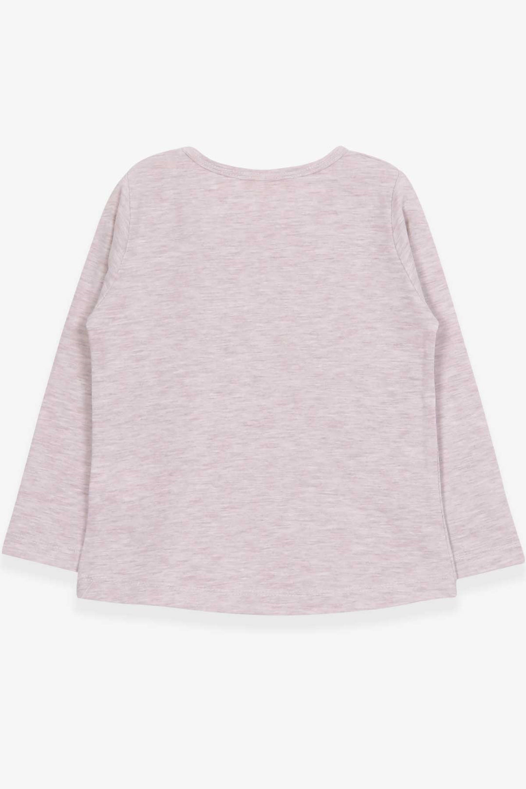 BRE Breeze Girl Child Long Sleeve T-Shirt with Lace 2-6 Years, Beige Melange - Saint Helens