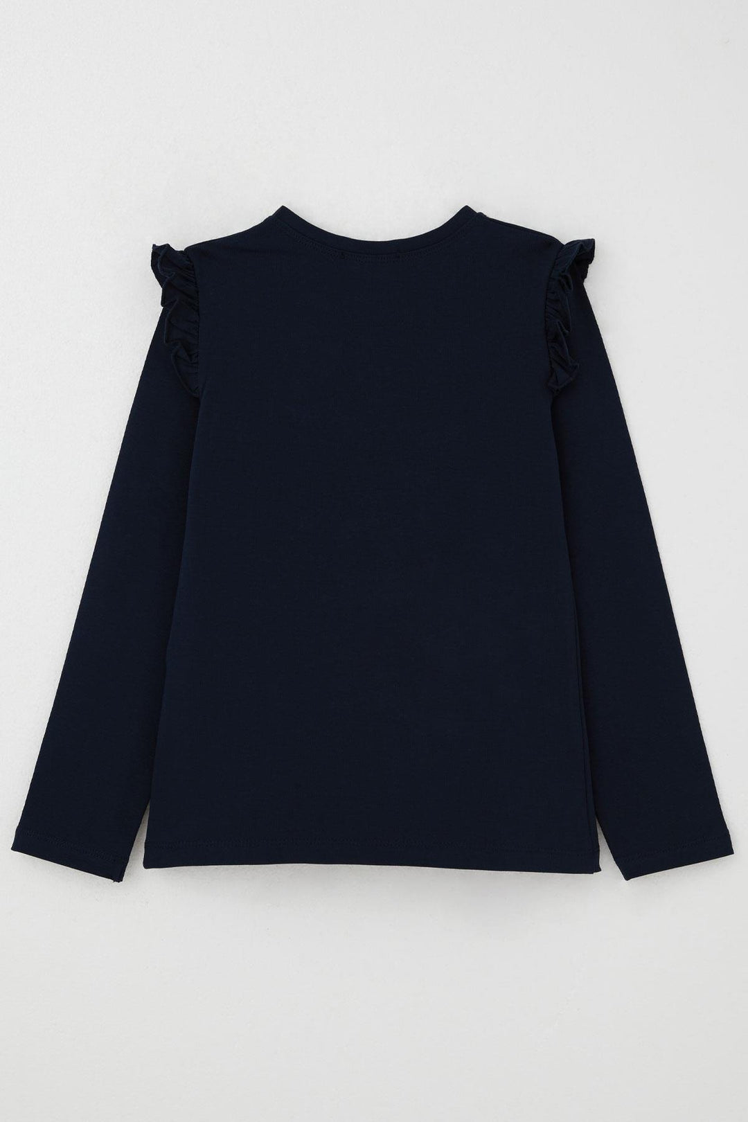 BRE Breeze Girl Child Long Sleeve T-Shirt with Sparkling Stone Embroidery Detail 40 Years, Navy Blue - Sale