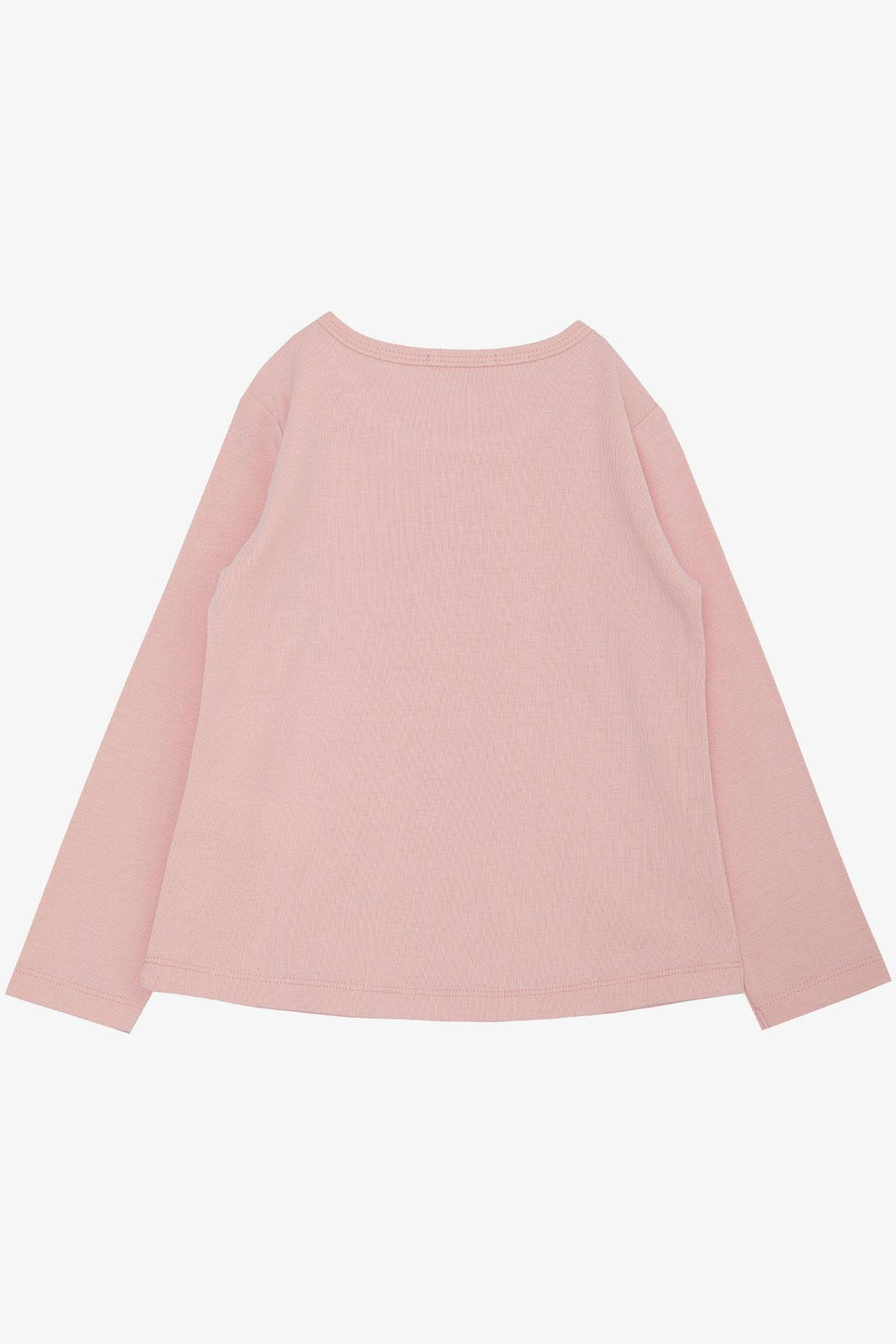 BRE Breeze Girl Child Long Sleeve T-Shirt Houndstooth Polka Dot Heart Printed Written 3-8 Years, Pink - Pearl City