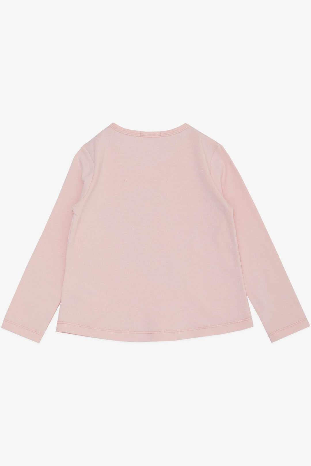 BRE Breeze Girl Child Long Sleeve T-Shirt Houndstooth Polka Dot Heart Printed Written 3-8 Years, Pink - Groningen