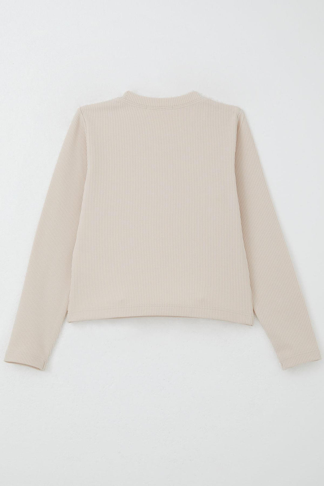 BRE Breeze Girl Child Long Sleeve T-Shirt Belt Length Basic 84 Years, Beige - Dale City