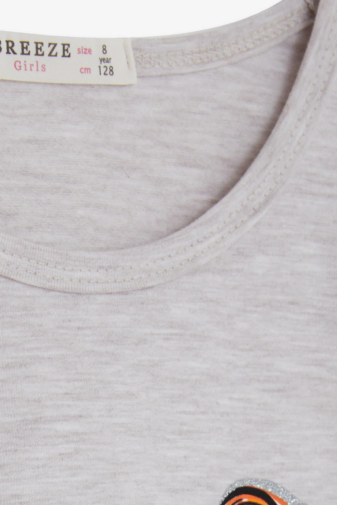 BRE Breeze Girl Child Long Sleeve T-Shirt Girl Bakılı 4-9 Years, Beige Melange - New Westminster