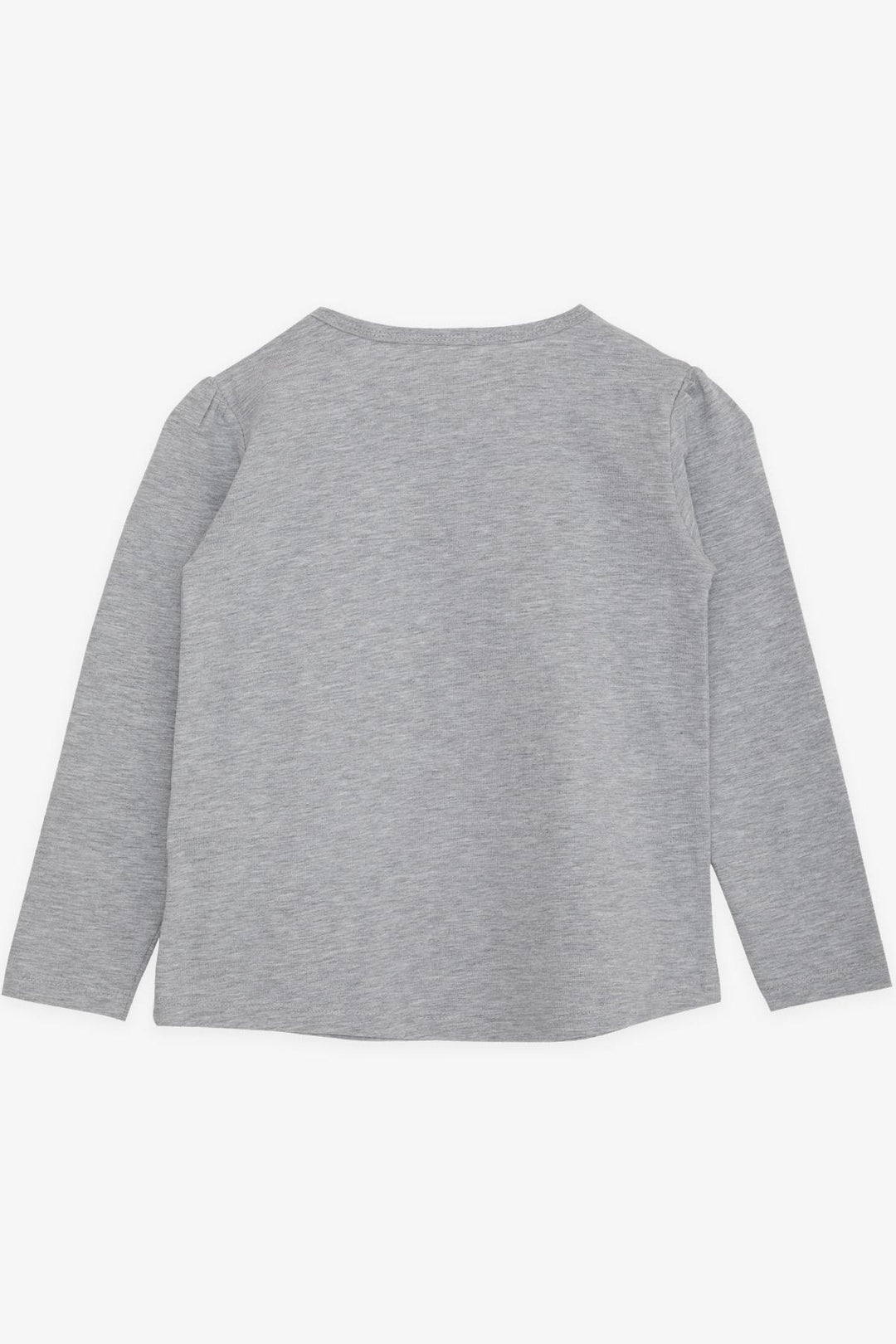 BRE Breeze Girl Child Long Sleeve T-Shirt Girl Bakılı 4-9 Years, Gray Melange - Louisville