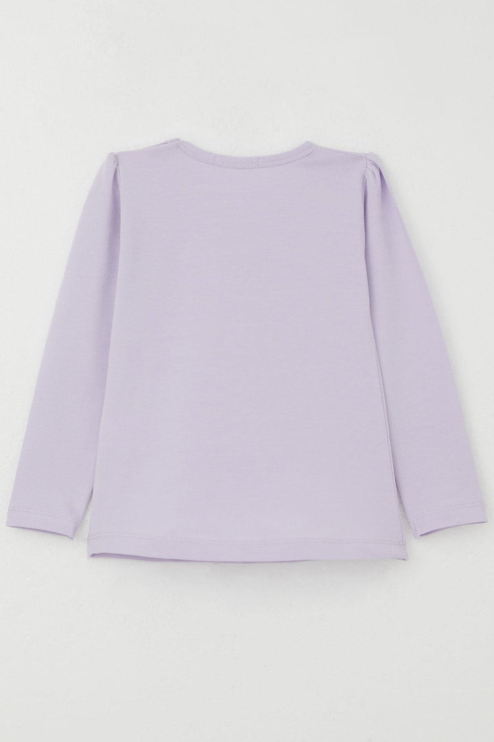 BRE Breeze Girl Child Long Sleeve T-Shirt Tiny Hearts 1.5-5 Years, Lilac - Stourbridge