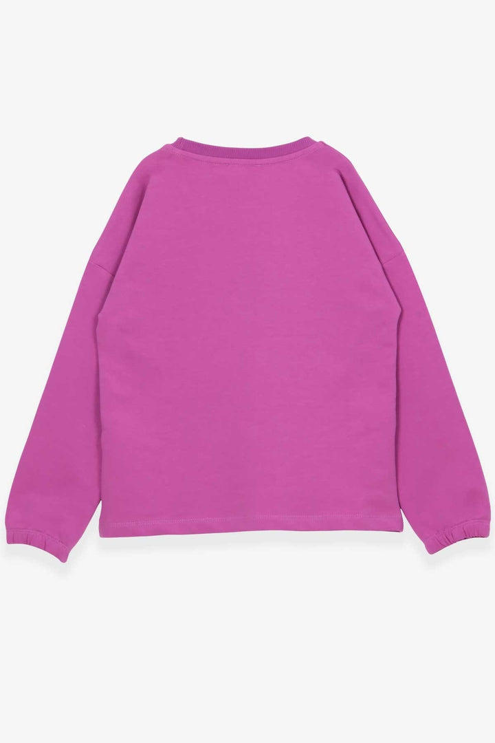 BRE Breeze Girl Child Long Sleeve T-Shirt Portrait Girl Printed 104 Years, Purple - St. Augustine