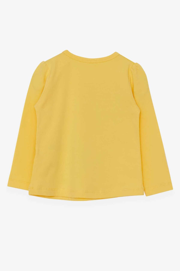BRE Breeze Girl Child Long Sleeve T-Shirt with Painter Girl Print, 1-4 Years, Yellow - San Pedro Garza García