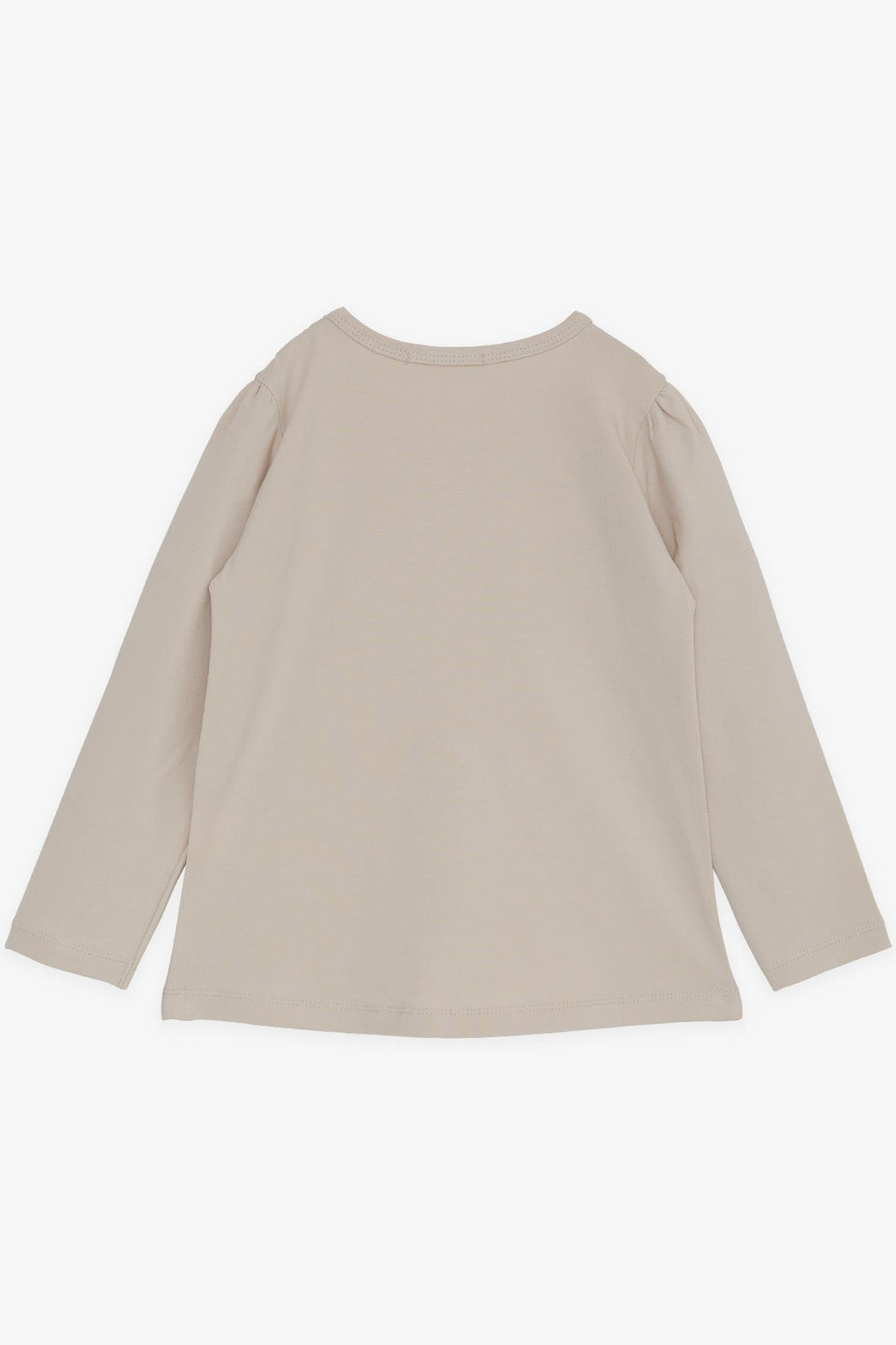 BRE Breeze Girl Child Long Sleeve T-Shirt Cute Deer Printed 2-6 Years, Beige - Elda