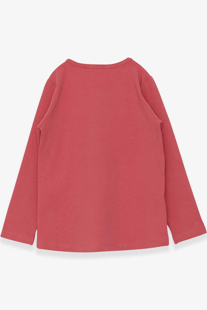 BRE Breeze Girl Child Long Sleeve T-Shirt with Glitter Heart Print 50 Years, Rose Pink - Igualada