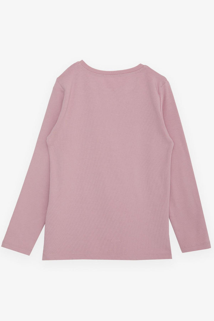 BRE Breeze Girl Child Long Sleeve T-Shirt with Glittery Printed Text 94 Years, Rose Pink - Kingston upon Thames