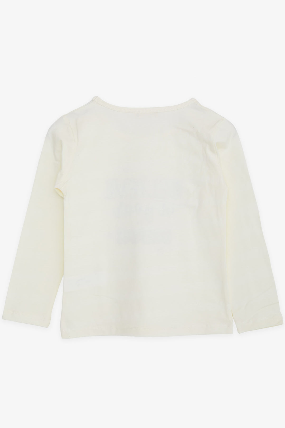 BRE Breeze Girl Child Long Sleeve T-Shirt with Stone Printed Writing, 50 Years, Ecru - Glendale