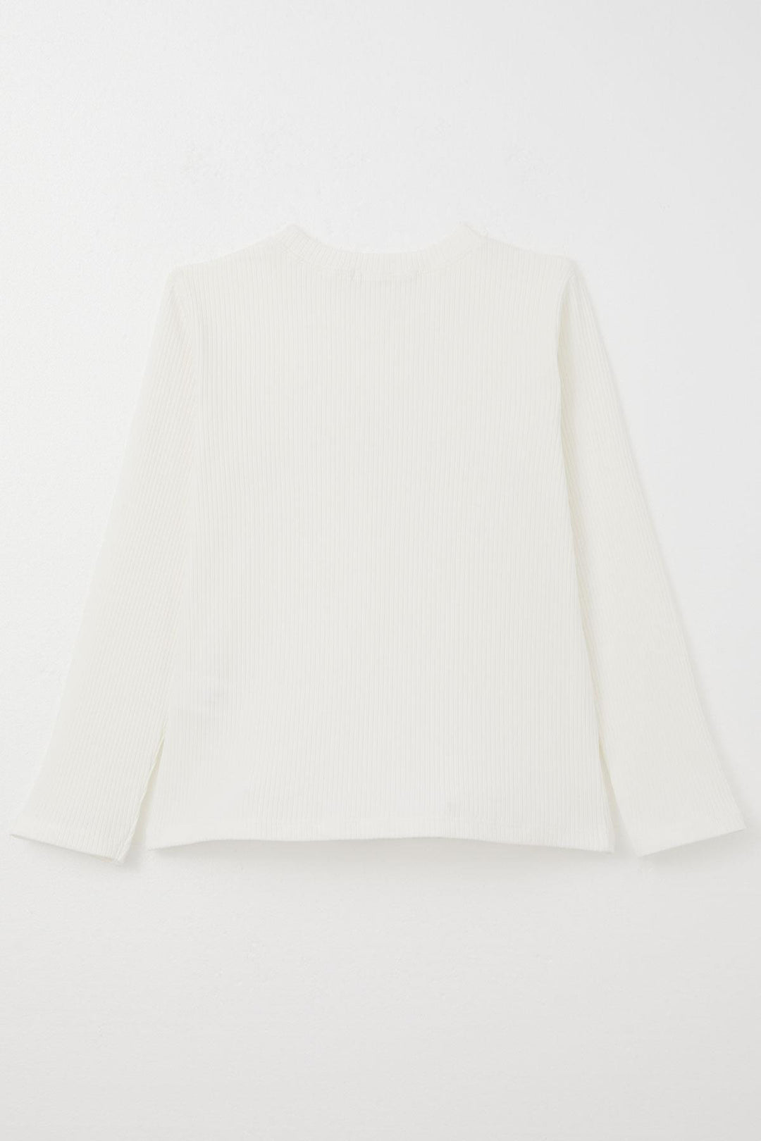 BRE Breeze Girl Child Long Sleeve T-Shirt Tulle Bow Embroidered Sequined 94 Years, Ecru - Alkmaar