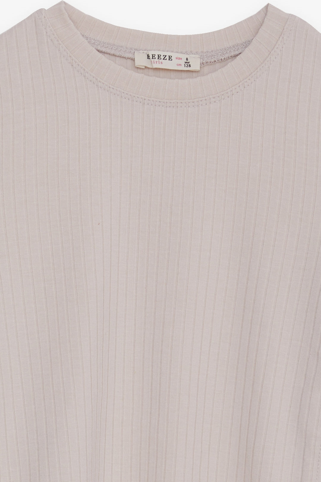 BRE Breeze Girl Child Long Sleeve T-Shirt with Ruched Sides 84 Years, Beige - Chalon-sur-Saône