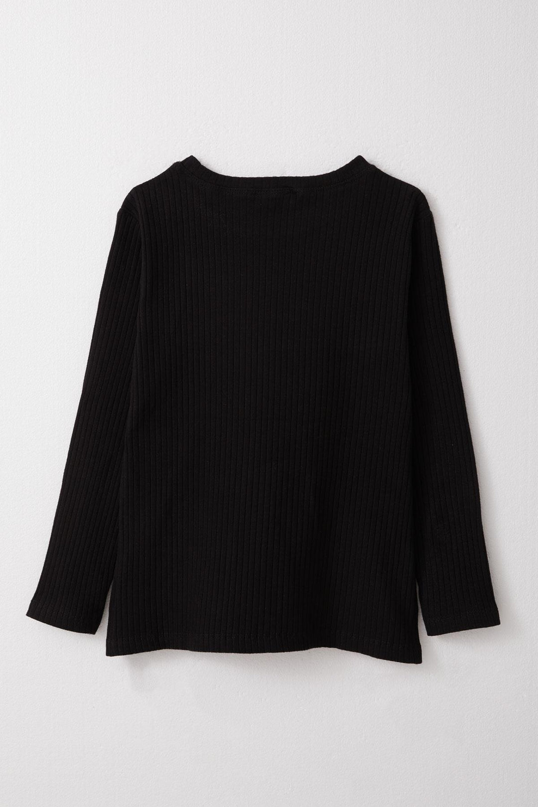 BRE Breeze Girl Child Long Sleeve T-Shirt with Embroidered Writing, 62 Years, Black - Pembroke Pines