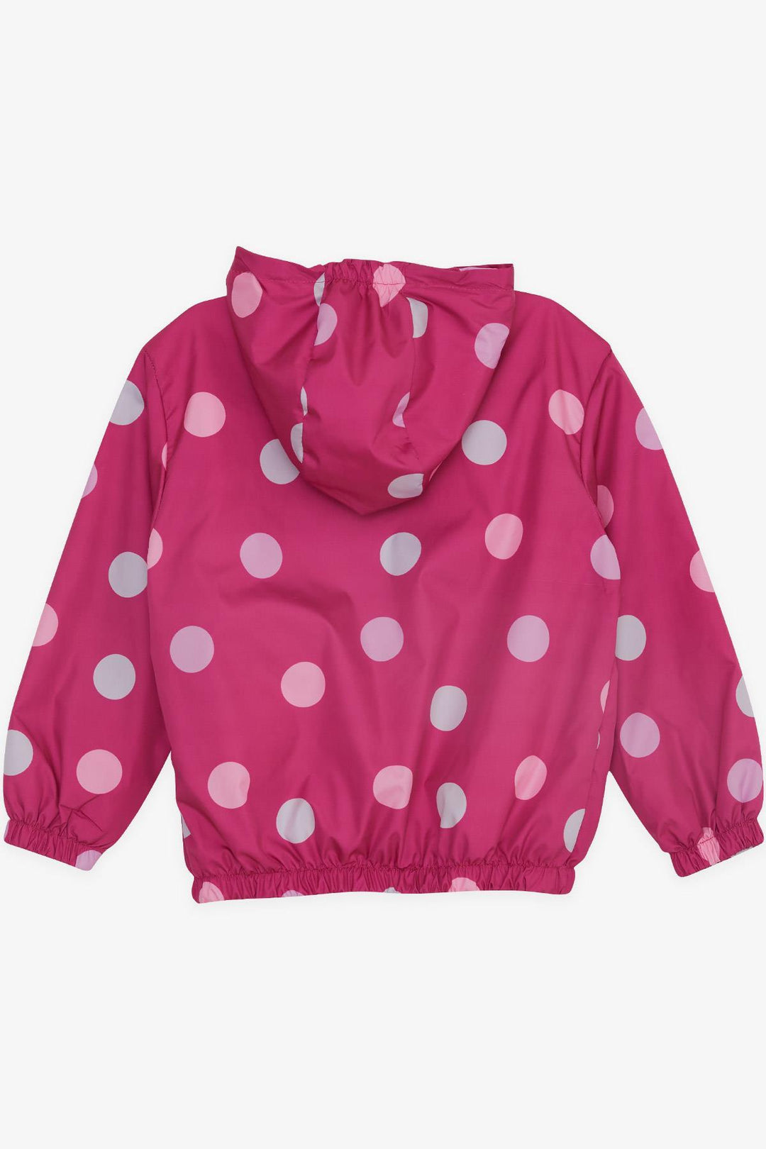 BRE Breeze Girl Child Raincoat Colorful Polka Dot Patterned 1-5 Years, Fuchsia - Hürth