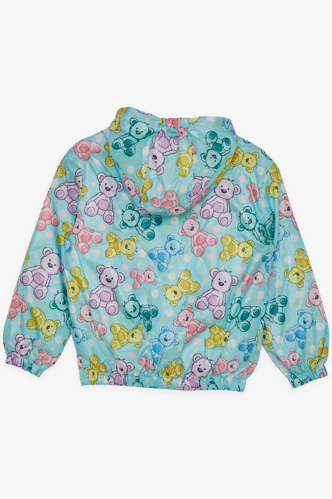 BRE Breeze Girl Child Raincoat Cute Bear Patterned 1-5 Years, Water Green - Kaunas