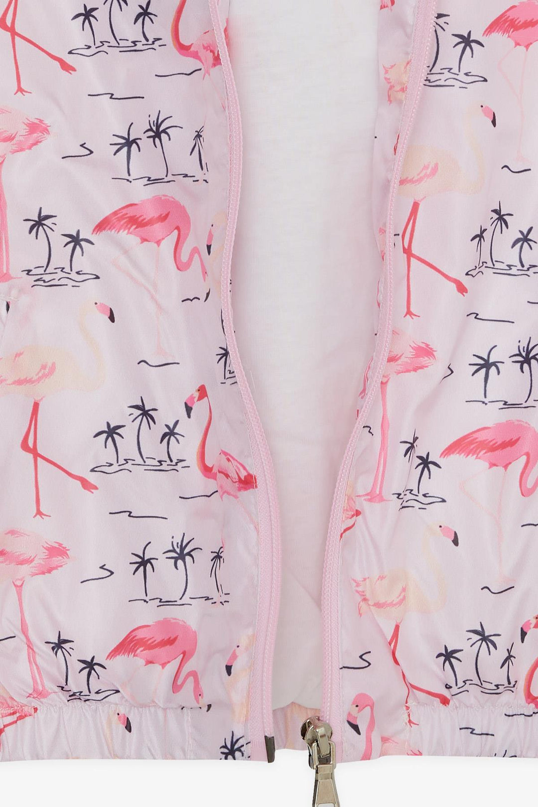 BRE Breeze Girl Child Raincoat Cute Flamingo Patterned 1-5 Years, Powder - Whitby