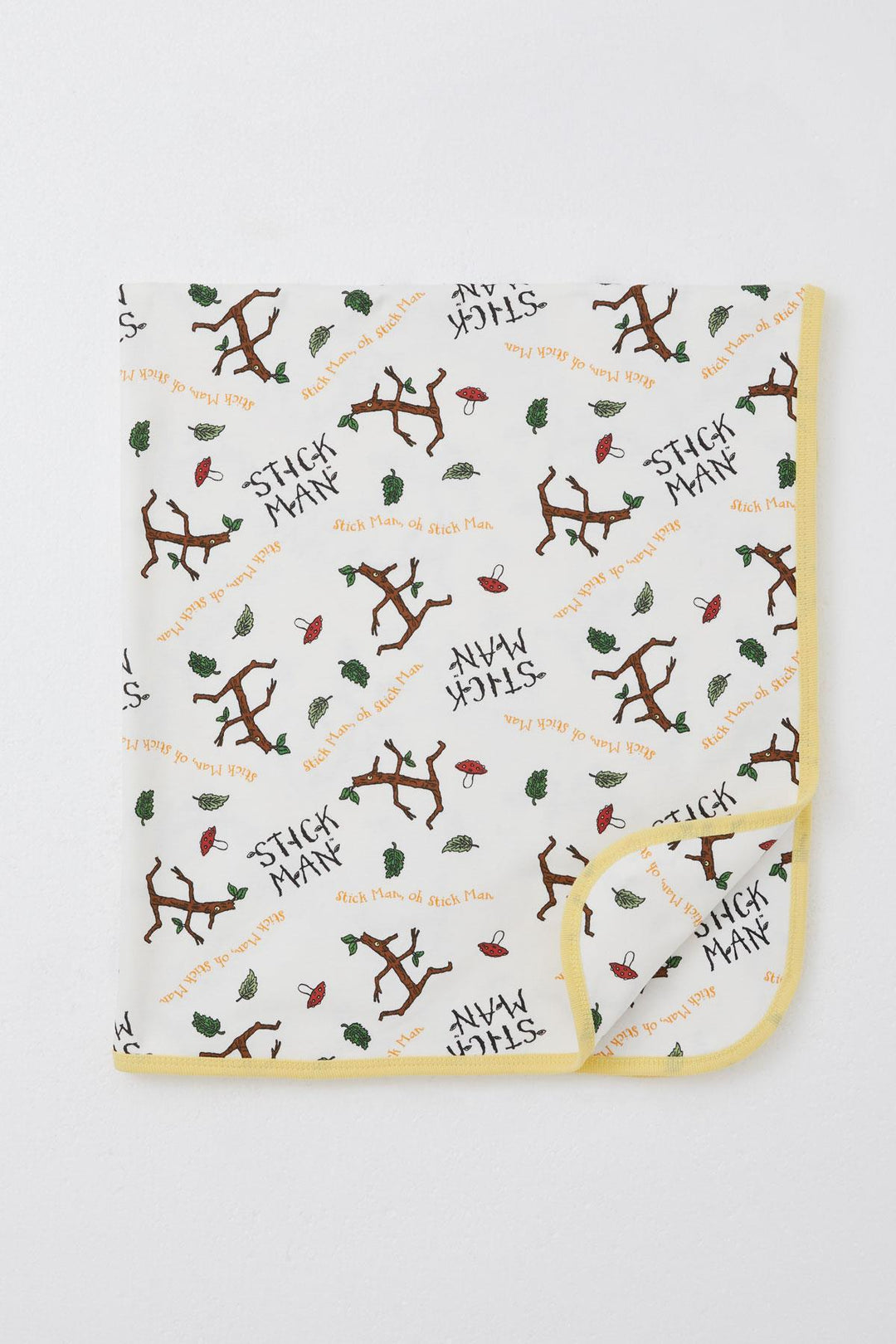 BRE Breeze Newborn Baby Blanket Tree Man Patterned Standard, White - Maidenhead