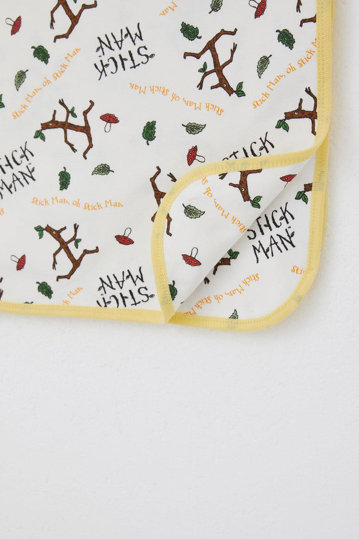 BRE Breeze Newborn Baby Blanket Tree Man Patterned Standard, White - Maidenhead