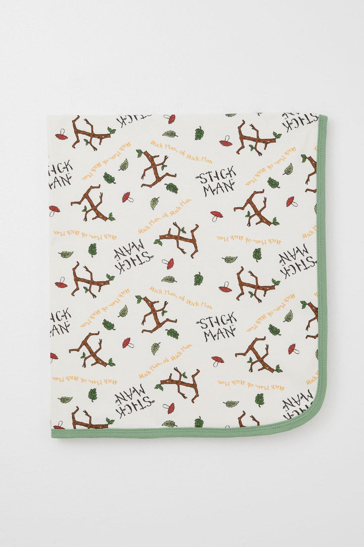 BRE Breeze Newborn Baby Blanket Tree Man Patterned Standard, Ecru - Lárisa