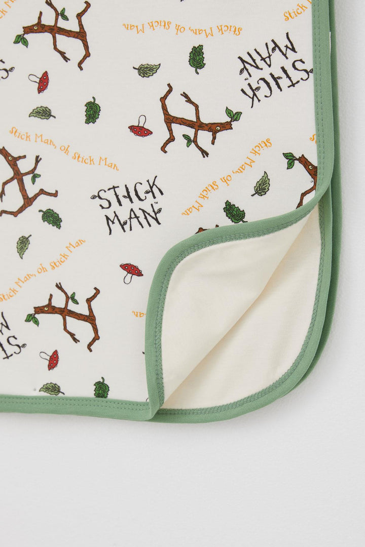 BRE Breeze Newborn Baby Blanket Tree Man Patterned Standard, Ecru - Lárisa