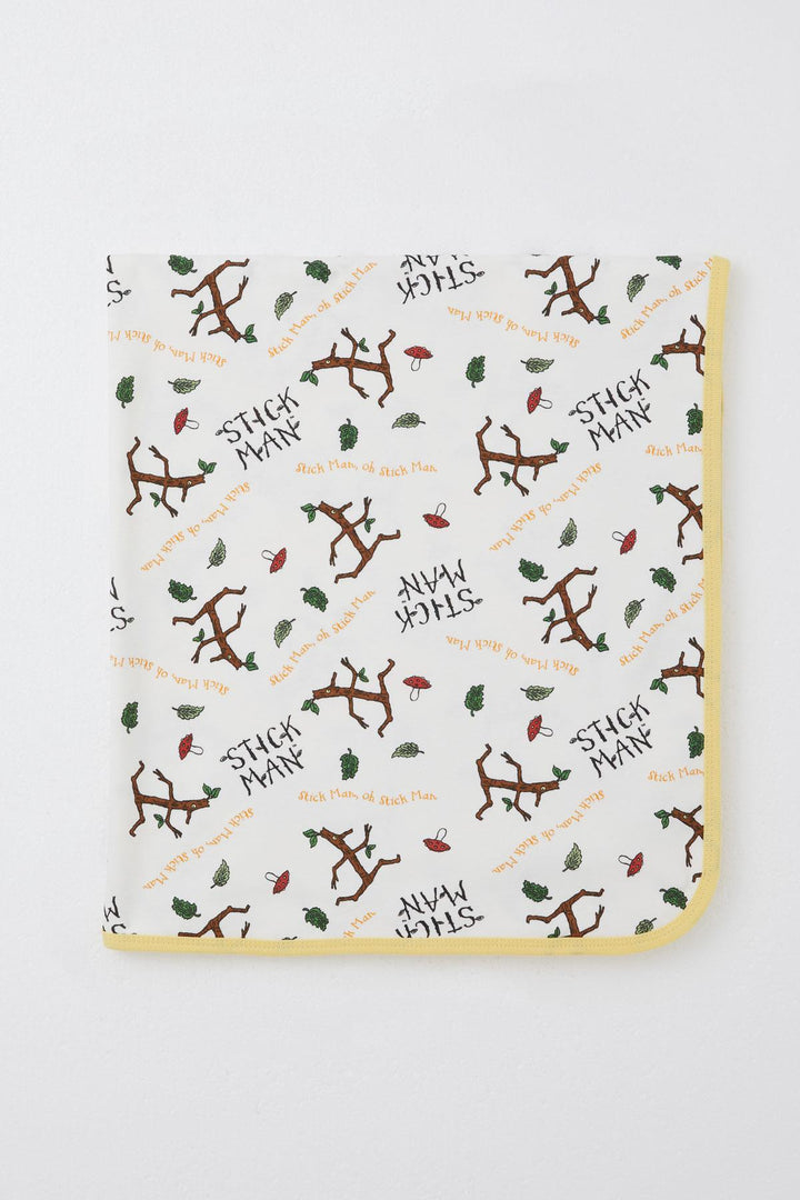 BRE Breeze Newborn Baby Blanket Tree Man Patterned Standard, White - Maidenhead