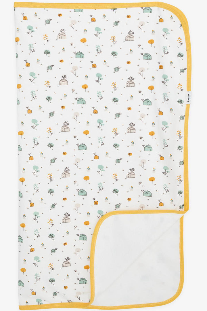 BRE Breeze Girls & Boys Newborn Baby Blanket Spring Themed 0-3 Months, Ecru - Saint-Étienne