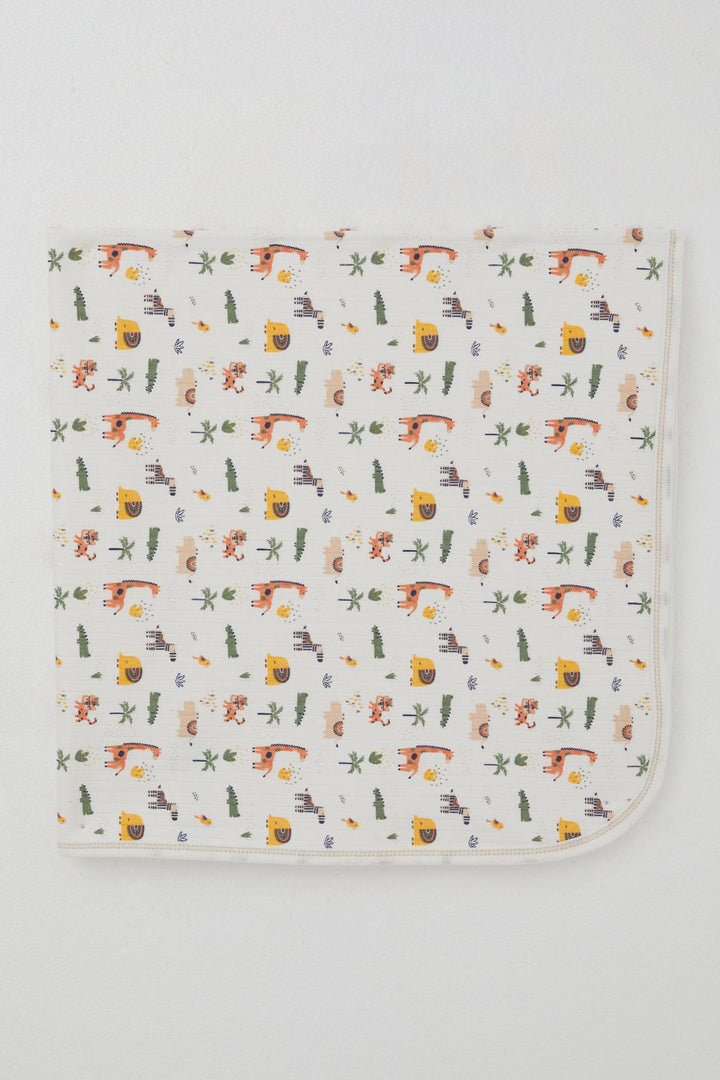 BRE Breeze Newborn Baby Blanket Baby Zoo Standard, Ecru - Minsk