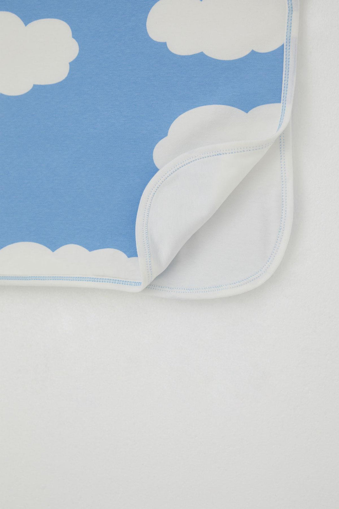 BRE Breeze Newborn Baby Blanket Cloud Patterned Standard, Blue - Fastiv
