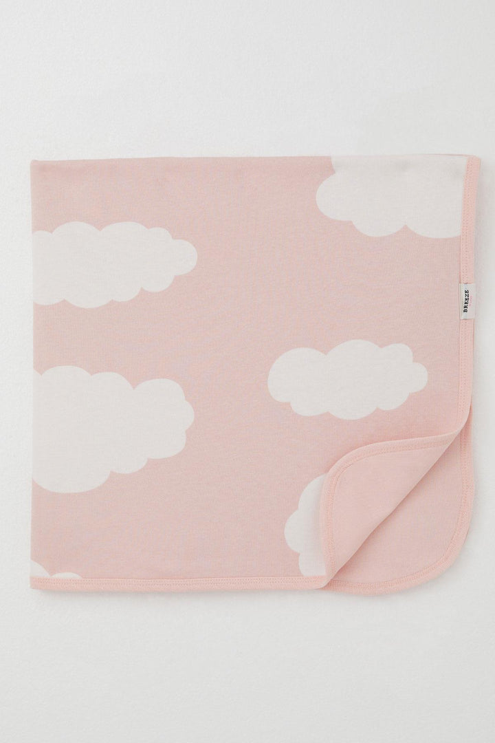 BRE Breeze Newborn Baby Blanket Cloud Patterned Standard, Pink - Fredericksburg