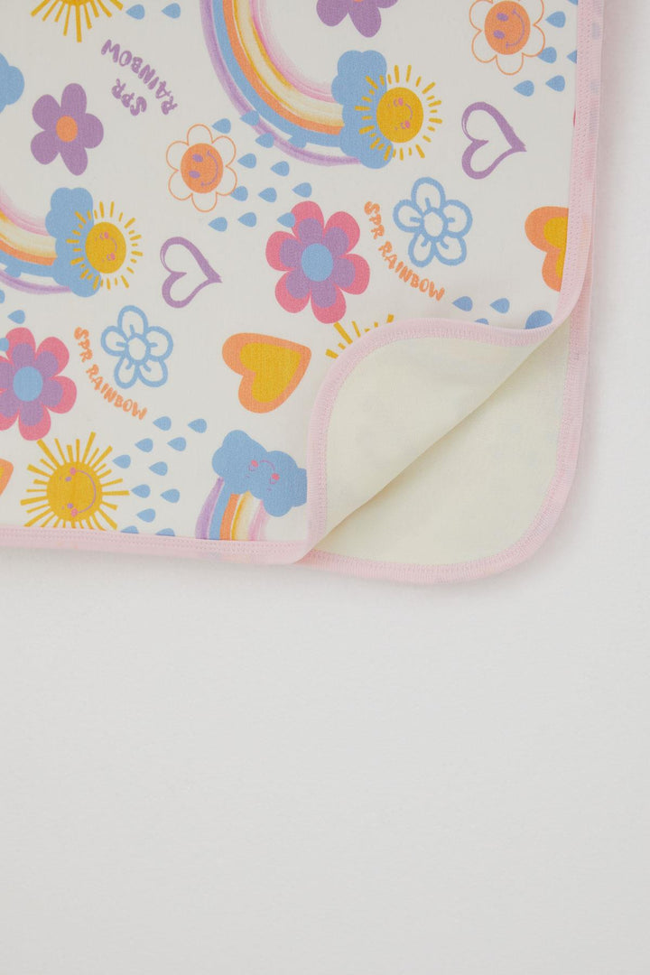 BRE Breeze Newborn Baby Blanket with Flower Pattern & Sunny Standard, Ecru - Civitavecchia
