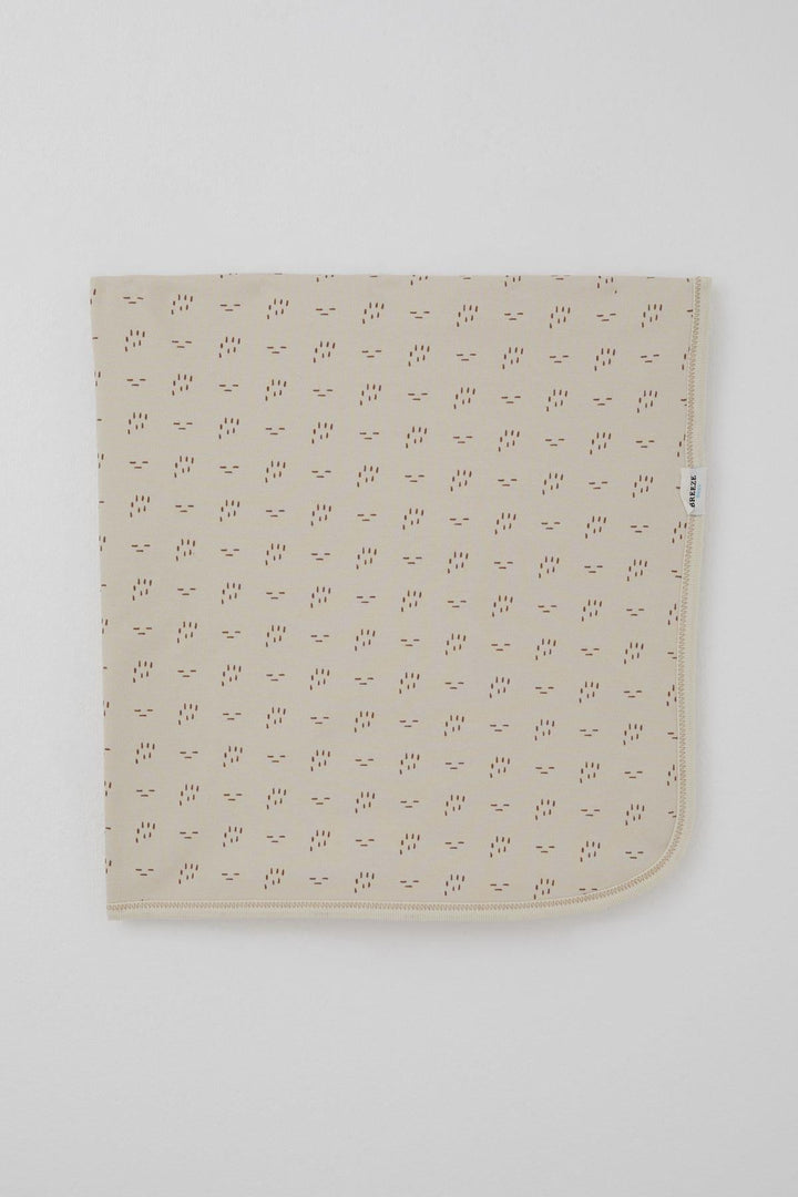 BRE Breeze Newborn Baby Blanket Patterned Standard, Beige - Tampico